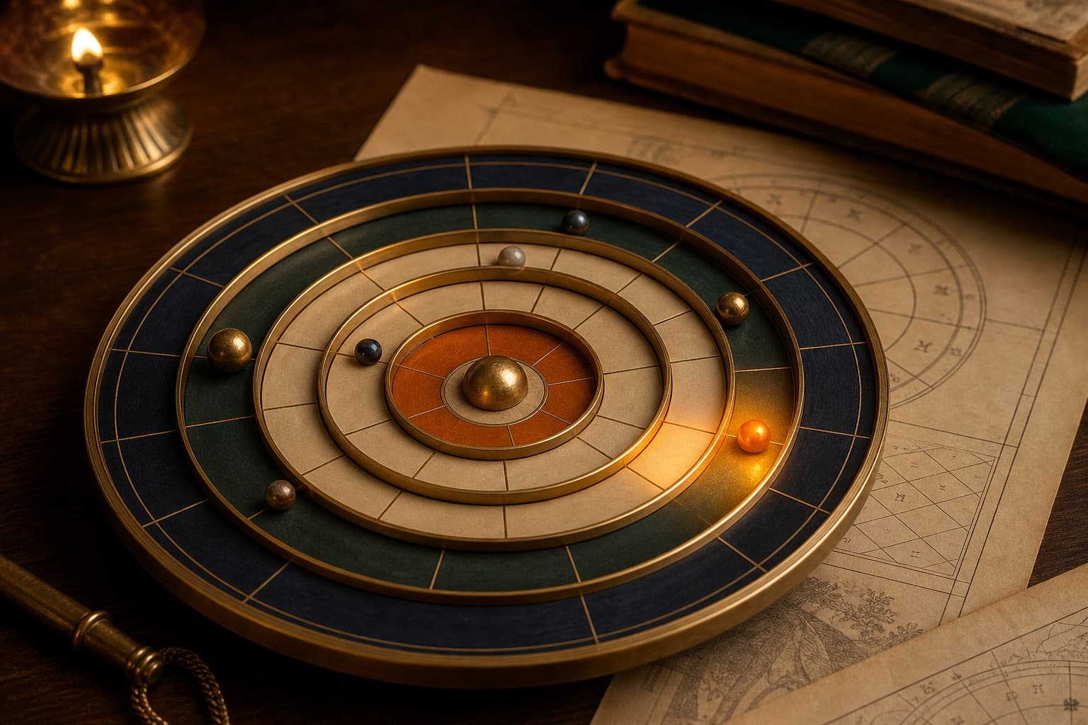 Realistic dasha timing wheel with transit and period study materials